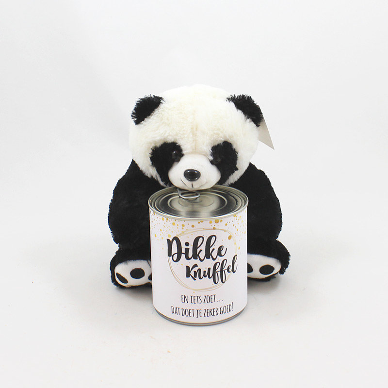 Bezwaar officieel mijn Snoepblik met panda knuffel - beterschap
